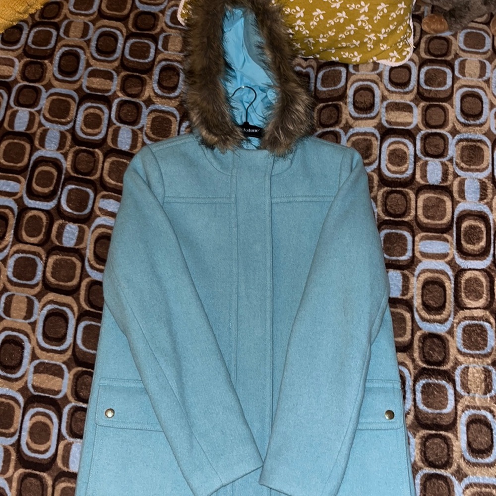 Jcrew turquoise blue will jacket